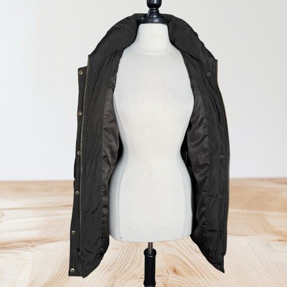 Michael Kors Down Puffer JACKET Parka Coat Women's Sz M Longer Length 4 Pockets - Picture 7 of 11